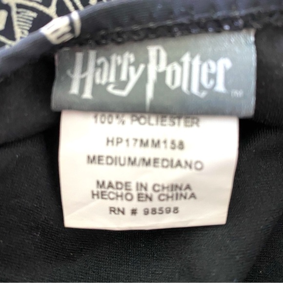 Harry Potter Women’s One Piece Swimsuit Medium Black Marauder’s Map Print - Picture 4 of 4